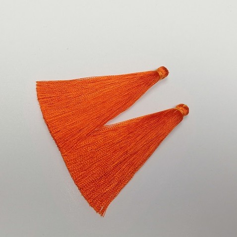Zestaw do rękodzieła: Pędzel 'Pomarańczowy', długość 7 cm, średnica 7 mm, para