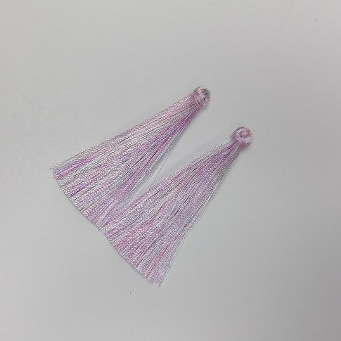 Część zapasowa do rękodzieła – Pędzelek „Liliowy pasek” długość 7 cm, średnica 7 mm, para sztuk