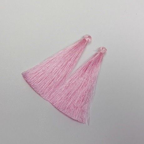 Zestaw do rękodzieła: różowy pędzelek, długość 7 cm, średnica 7 mm (para)