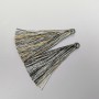 Element do rękodzieła: Pędzel «Czarno-biało-żółta w paski», długość 7 cm, średnica 7 mm, para