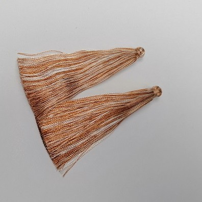Baza do rękodzieła – Pędzelek „Karmelowa smuga”, długość 7 cm, średnica 7 mm para