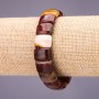 Bransoletka z jaspisu mukajtowego, ogniwo 16×11 mm, długość 18 cm, na gumce
