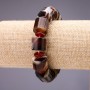 Bransoletka z agatu w kształcie beczki 15x12 mm (±), długość 18 cm na elastycznej gumce