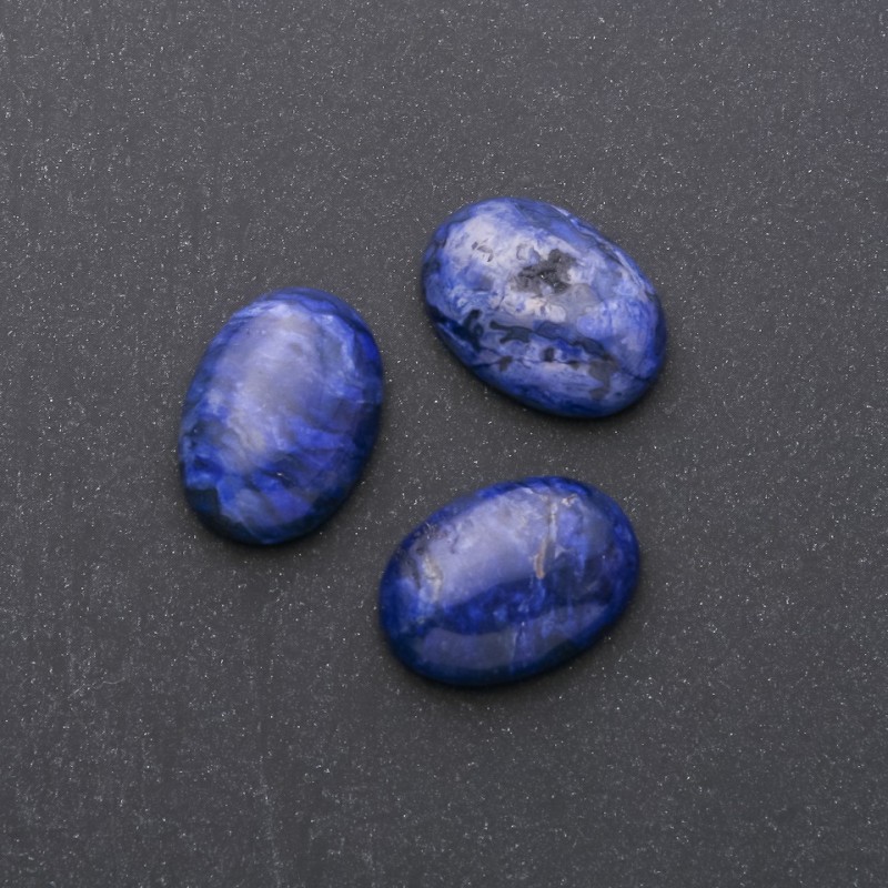 Kaboszon z syntetycznego jaspisu 25x18 mm