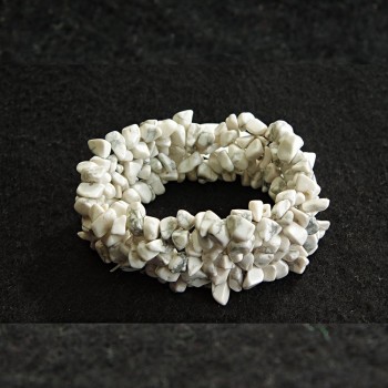 Bransoletka na gumce z kaholonogu, szeroka, drobinki, grubość 30 mm, długość 18 cm