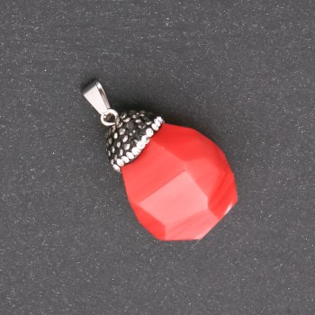 Wisiorek «Żołądź» z chalcedonu 32x20(±)mm