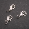 Zapięcie karabinkowe 8×15 mm, metal srebrzysty