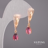 Kolczyki Xuping kameleony 6×30 mm Pozłota 18K