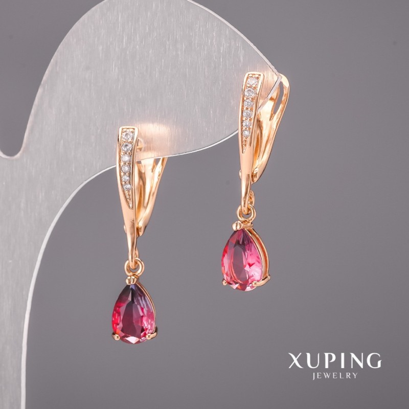 Kolczyki Xuping kameleony 6×30 mm Pozłota 18K
