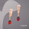 Kolczyki Xuping kameleony 6×30 mm Pozłacane 18K