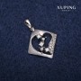 Wisiorek Xuping romb 20×22×28 mm rhodiowany