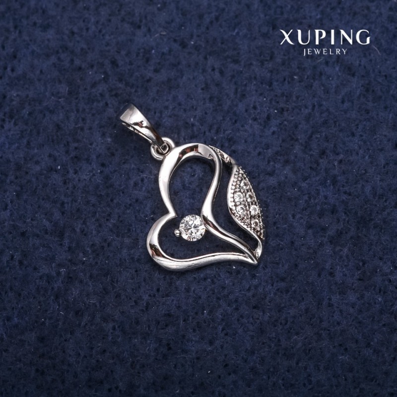 Wisiorek Xuping Serce 15×18×23 mm rhodiowany