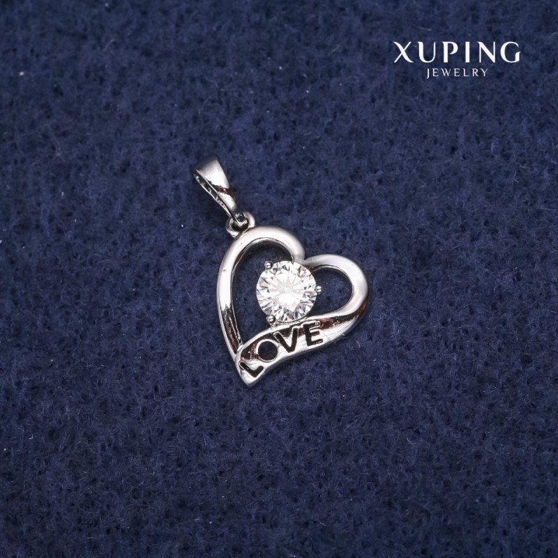 Wisiorek Xuping «Serce» 14×19 mm rhodiowane