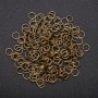 Pierścień łączący, średnica 7 mm, paczka 20 g, kolor brązowy