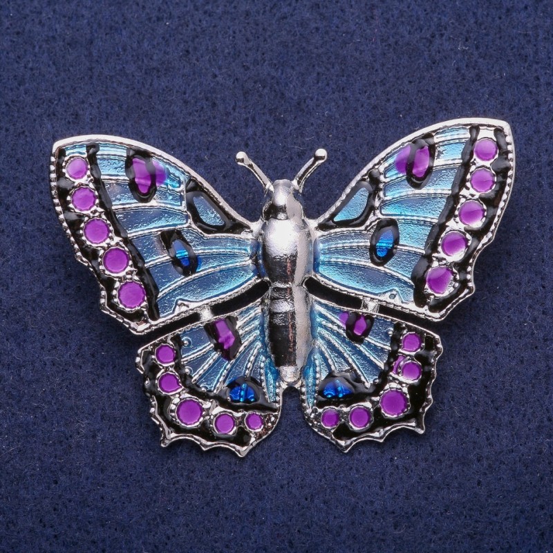 Broszka «Motyl z emalią»