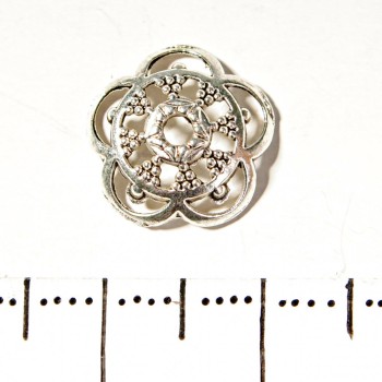 Akcesoria Kapeluszek - Wstawka dekoracyjna, średnica 12 mm, opakowanie 20 g, +/- 35 szt.