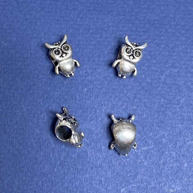 Koralik Pandora „Sowa”, średnica 5 mm, opakowanie 8 szt.