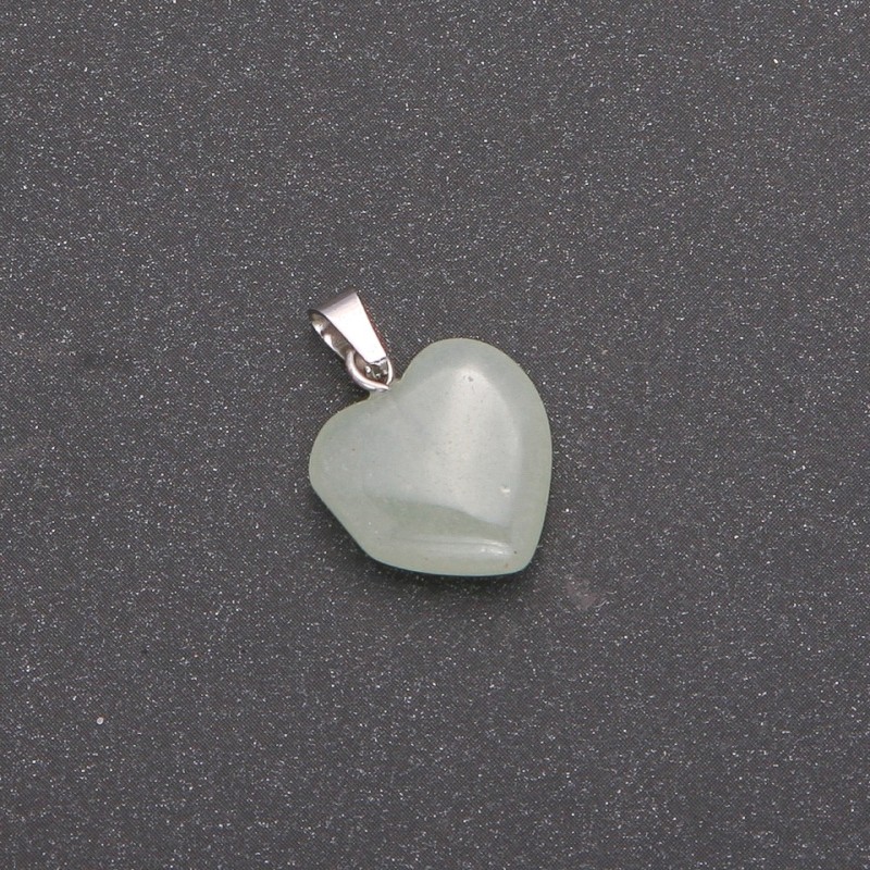 Wisiorek Serce z nefrytu 14×14×23 mm