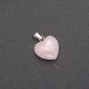 Wisiorek „Serce” z różowego kwarcu 15×15×23 mm