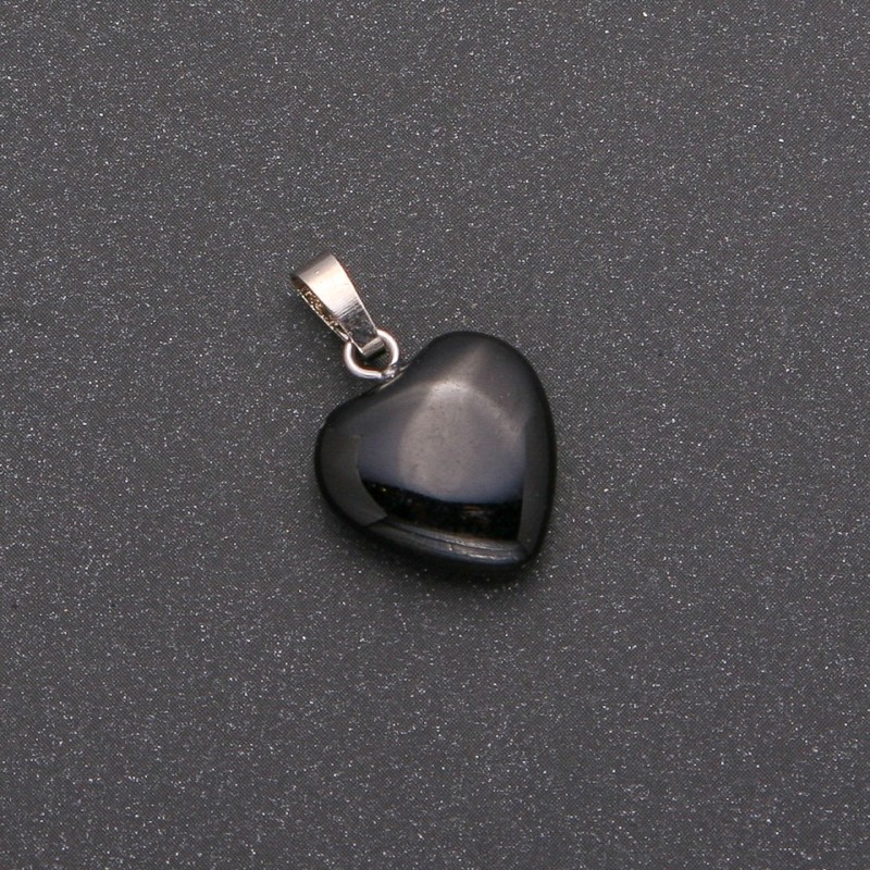 Wisiorek Serce z agatu 14×14×23 mm