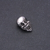 Srebrzysta wstawka-koralik w stylu Pandora, o grubości stalowej, 12×20 mm, wewnętrzna średnica 8 mm