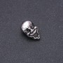 Srebrzysta wstawka-koralik w stylu Pandora, o grubości stalowej, 12×20 mm, wewnętrzna średnica 8 mm