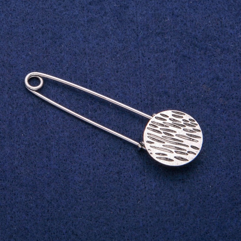 Broszka i agrafka moneta 22×76 mm, metal srebrny