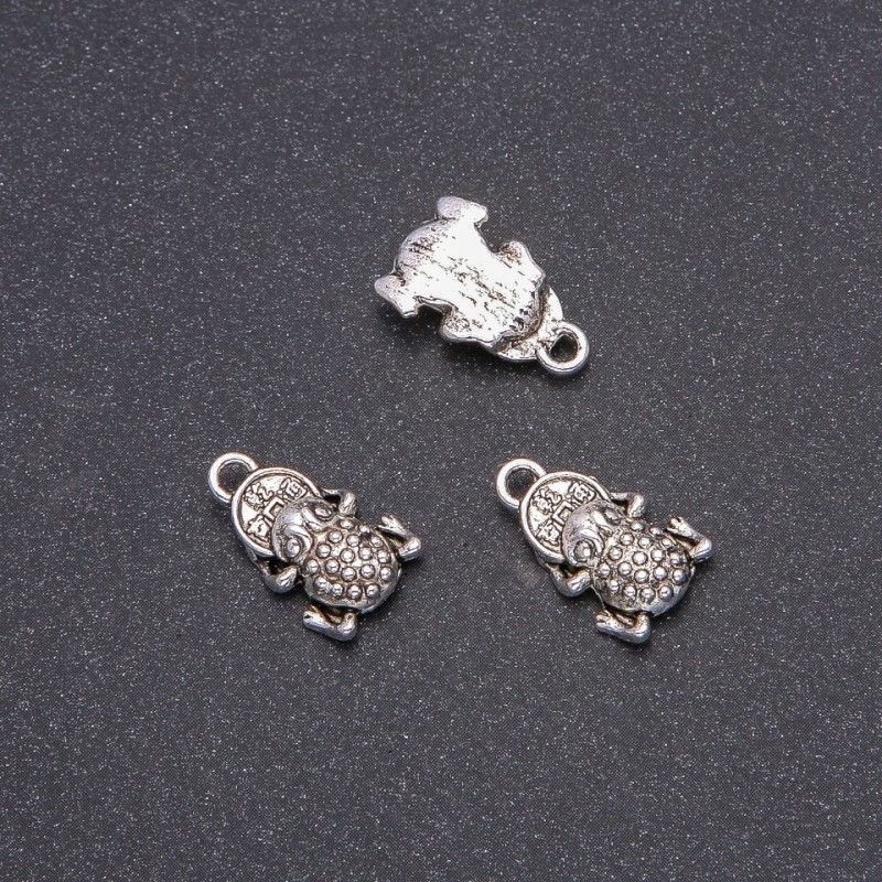 Zawieszka biżuteryjna Żaba, średnica 10×17 mm, opakowanie 20 g ± 12 szt.