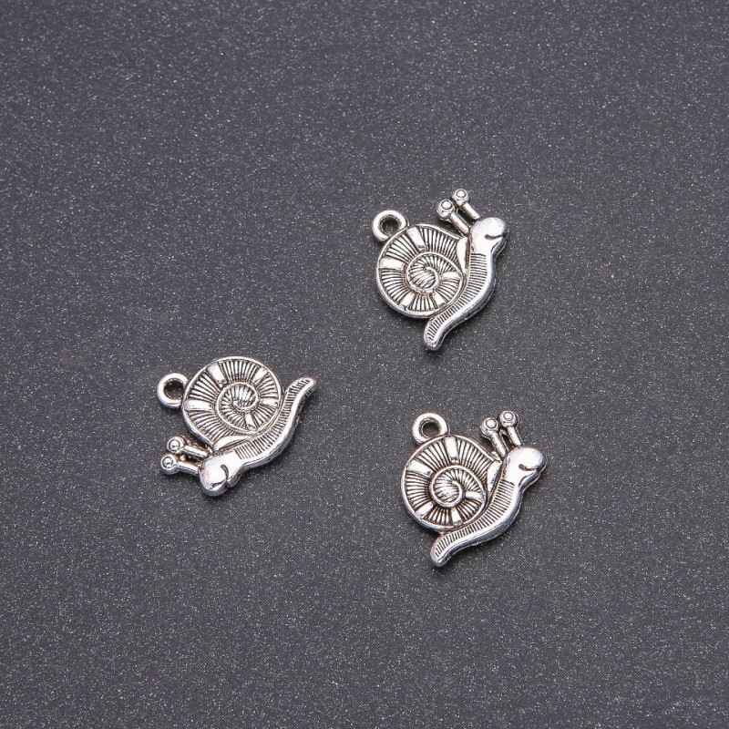 Zawieszka galanteryjna Ślimak, średnica 16×18 mm, opakowanie 20 g ± 12 szt.