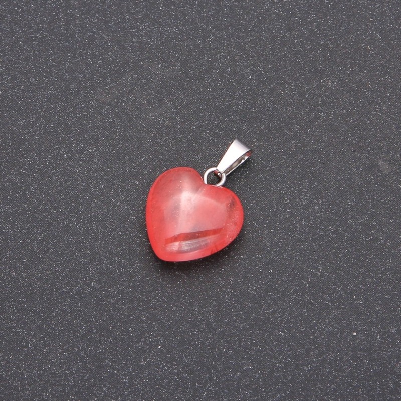 Wisiorek Serce z turmalinem 14×14×23 mm