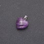 Wisiorek 'Serce' z ametystu 14×14×23 mm