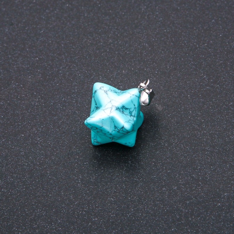 Wisiorek Merkaba Turkuza (pojedynczy) 10x10 mm