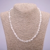 Naszyjnik z naturalnego górskiego kryształu, fasetowany, średnica 8–10 mm, długość 45 cm+