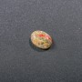 Kaboszon z kamienia jaspis heliotropowy 20×15 mm