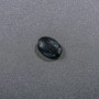 Kaboszon z kamienia awenturyt „Noc Kairu” Niebieski piasek 20x15 mm