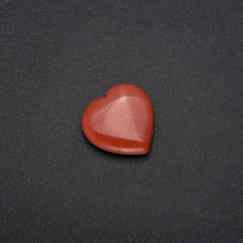 Awenturyn Złoty Piasek w kształcie serca 30x30x10 mm