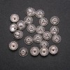 Złączki/końcówki kolor metalu srebro, średnica 11x4,5 (+/-) mm, pakowanie -20 g. 28 (+/-) szt