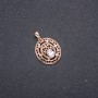 Wisiorek Xuping z pozłaceniem 18k i białym kamieniem, 30×24×19 mm