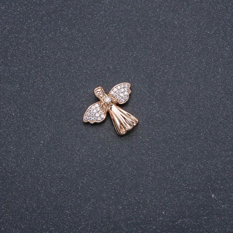 Wisiorek Xuping pozłacany 18k z białymi kryształami 20×18 mm +