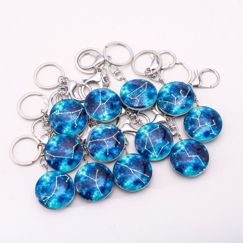 Breloki Zodiak luminescencyjne, zestaw 12 szt., długość 10 cm, cena za opakowanie