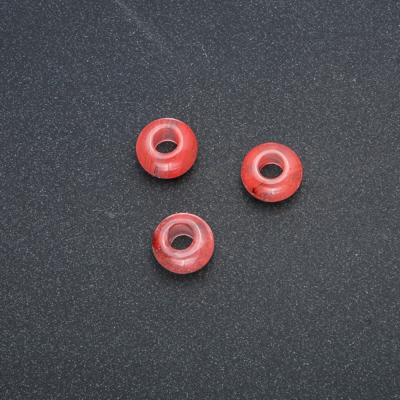 Koralik Pandora z naturalnym turmalinem 14×7 mm, otwór 5,5 mm +