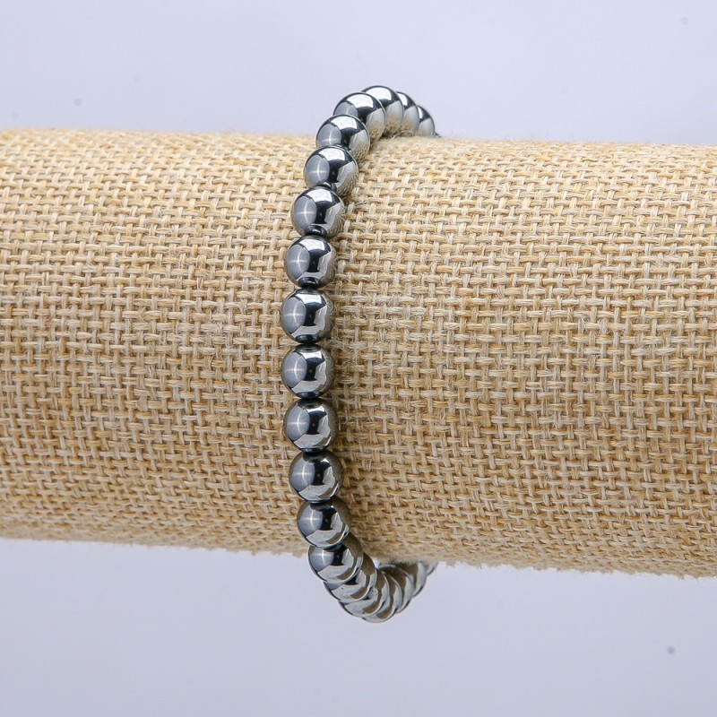 Bransoletka na gumce z terahercu, średnica 6 mm, długość 18 cm +