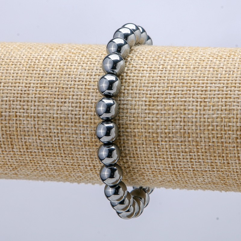 Bransoletka na gumce z terahercu, średnica 8 mm, długość 18 cm +