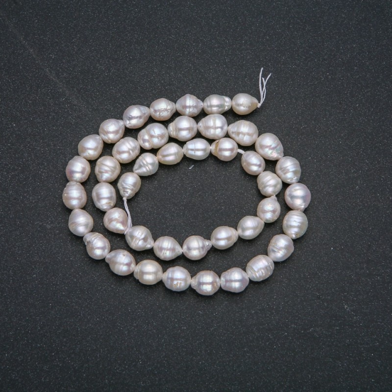 Nitka pereł rzecznych, średnica 8–9 mm, długość 39 cm +