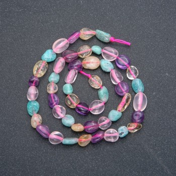 Koraliki fasetowane, asortyment, średnica 10×7 mm, długość 39 cm +