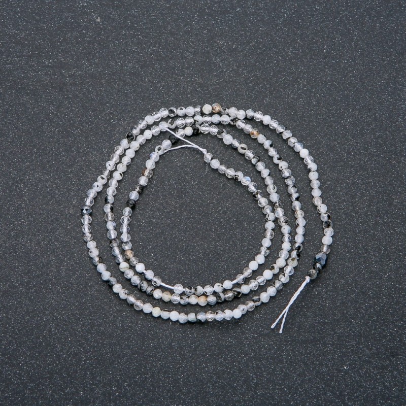 Nitka z adularu fasetowana 2 mm, 40 cm