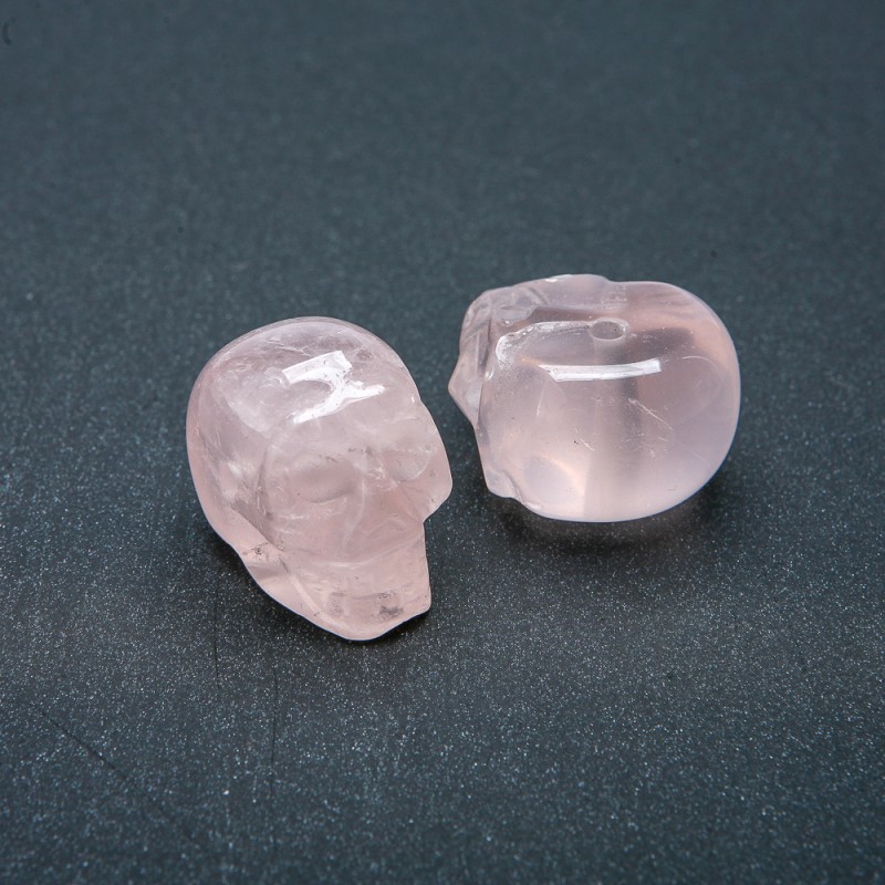 Koralik naturalny z różowego kwarcu 25×19 mm +