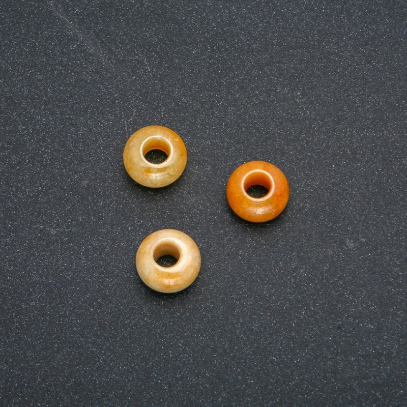 Koralik Pandora z naturalnego cytrynu 14×7 mm, średnica otworu 5,5 mm+
