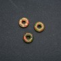 Koralik Pandora z naturalnego kamienia heliotrop unakit 15×4 mm, otwór 5 mm+