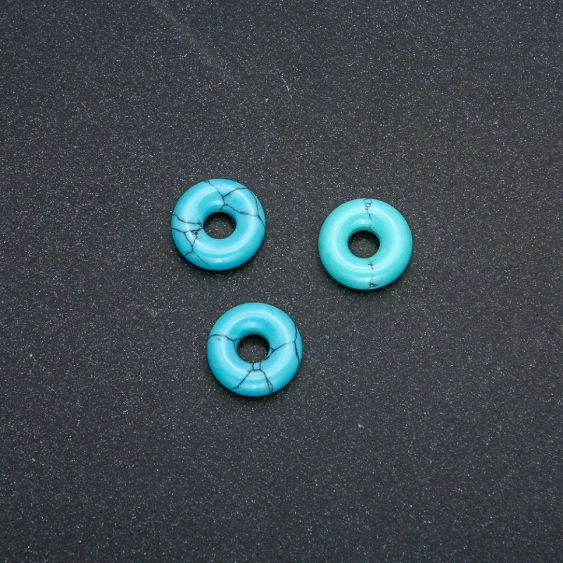Koralik Pandora Turkusowy 15×4 mm, średnica otworu 5 mm+